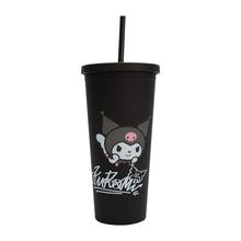 Load image into Gallery viewer, Hello Kitty and Friends Kuromi Cup with Straw 28cm
