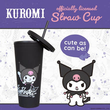 Load image into Gallery viewer, Hello Kitty and Friends Kuromi Cup with Straw 28cm