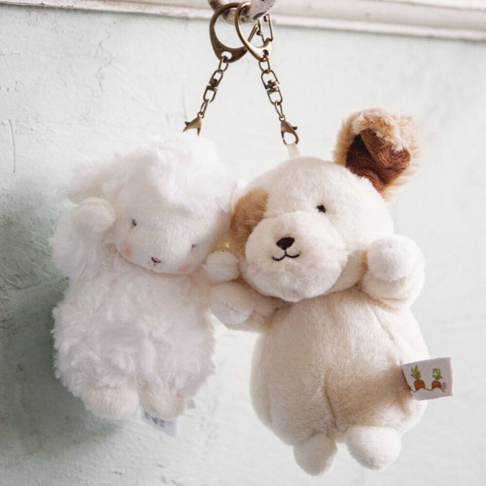 Bunnies By The Bay-Skipit Puppy Tan Keyring