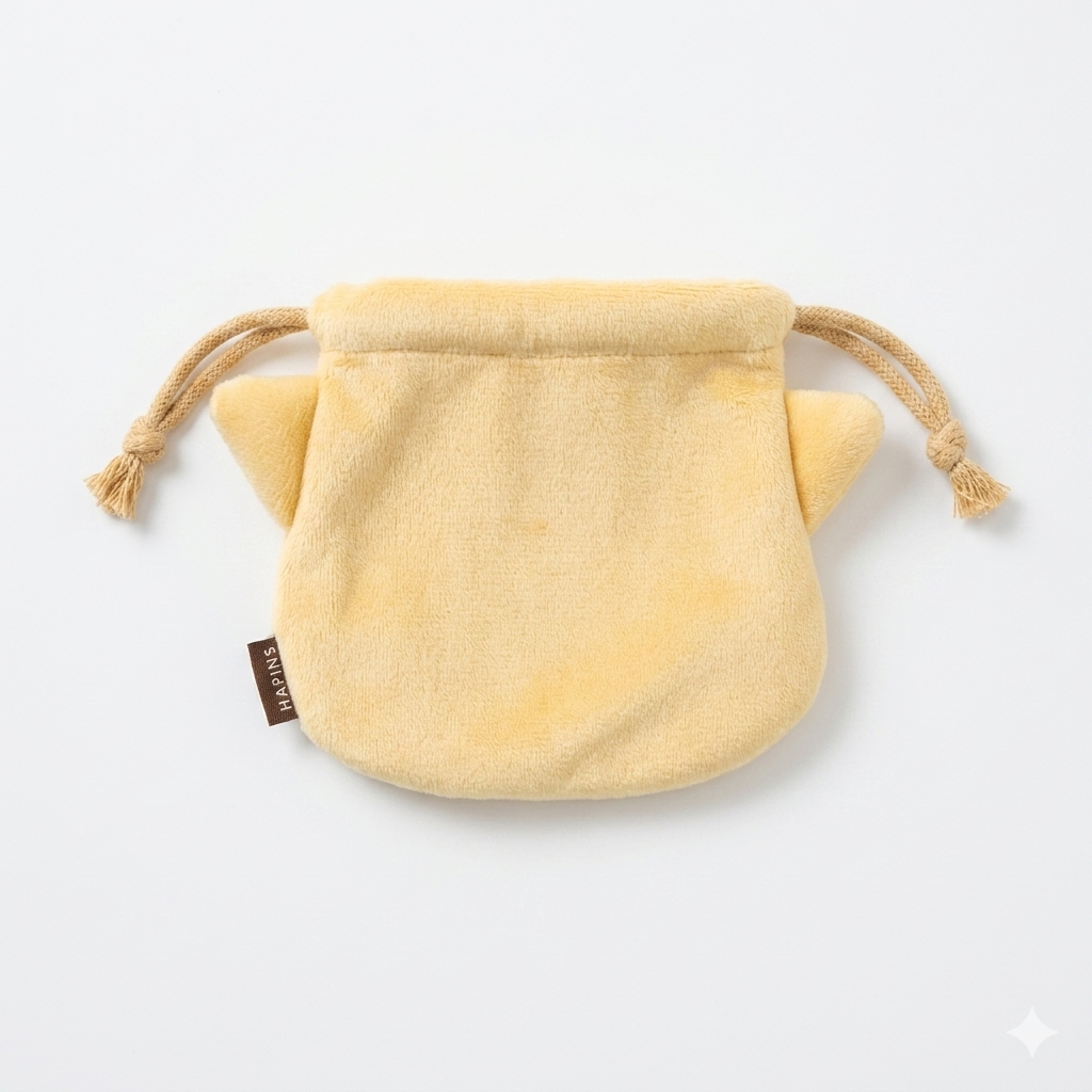 FFN Cat Head Drawstring Storage Bag - Ginger Cat