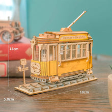 Load image into Gallery viewer, Robotime Classical 3D Wooden Carriage (Tram)