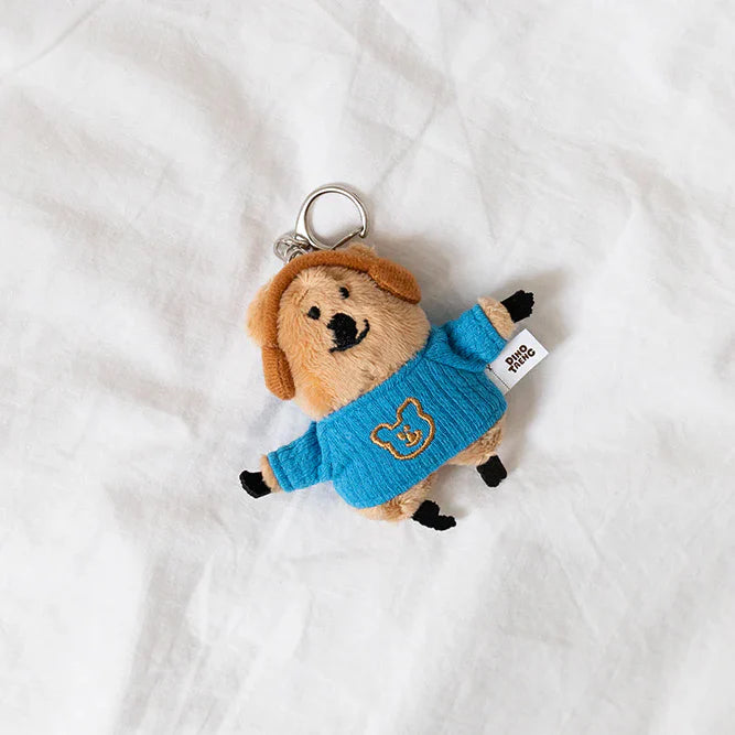 Dinotaeng Cococup Flat Fur Keychain - Fatty