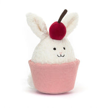 Load image into Gallery viewer, Jellycat Dainty Dessert Bunny Cupcake 14cm