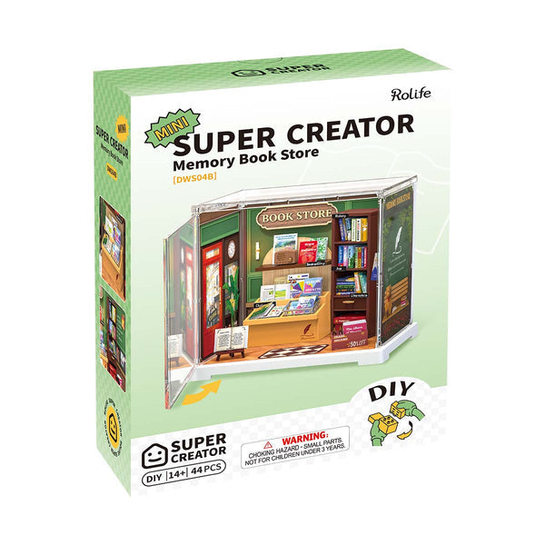 Robotime Rolife Memory Book Store DIY Miniature House DWS04B