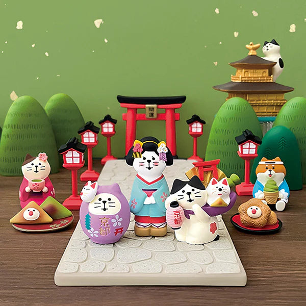 Decole Concombre Figurine - Kyoto - Matcha Cat