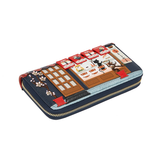 Vendula Sushi - Blue Edition Large Ziparound Wallet
