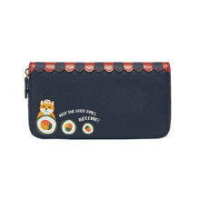 Load image into Gallery viewer, Vendula Sushi - Blue Edition Large Ziparound Wallet