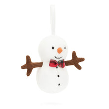 Load image into Gallery viewer, Jellycat Christmas Festive Folly Snowman 15cm