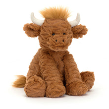 Load image into Gallery viewer, Jellycat Fuddlewuddle Highland Cow 23cm