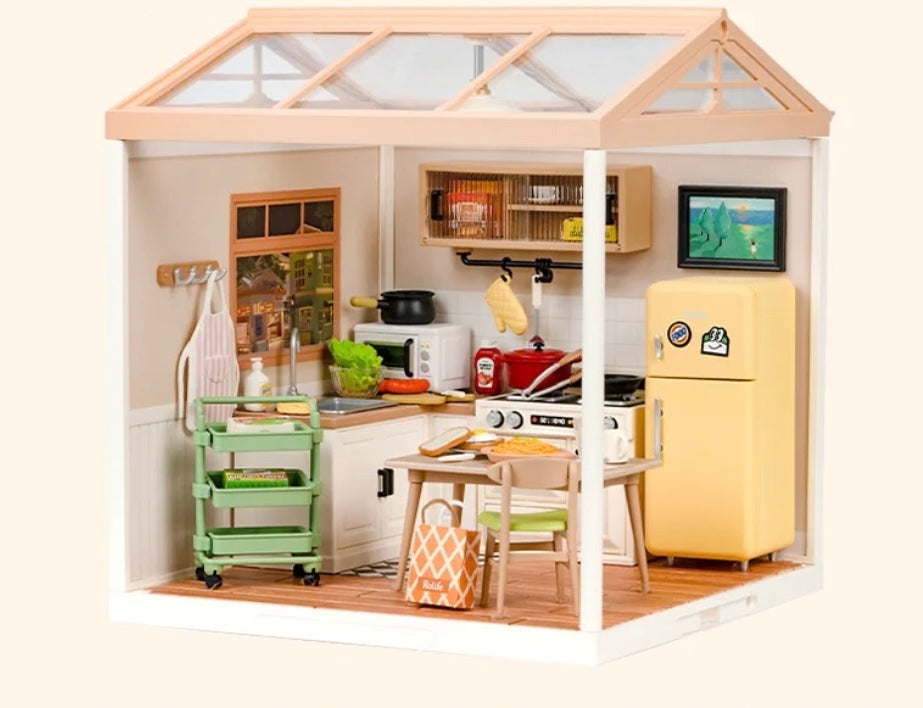 Robotime Rolife DIY Plastic Superstore Happy Meals Kitchen