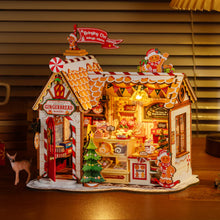 Load image into Gallery viewer, Robotime Gingerbread House DIY Miniature House DG176