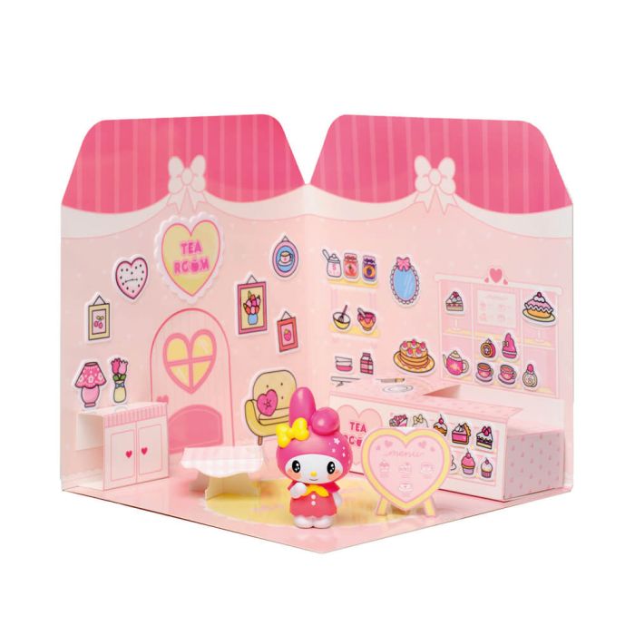 Hello Kitty and Friends Sticker House My Melody Tea Room 20.5cm