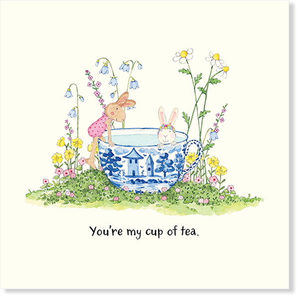 Affirmations - Twigseeds Friendship Card -You're my cup of tea - K312