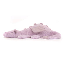 Load image into Gallery viewer, Jellycat Lavender Dragon Little 28cm