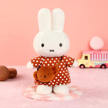 Load image into Gallery viewer, Miffy Soft Toy: Polka Dot Dress With Boris Bag Plush 24cm