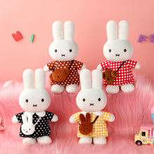 Load image into Gallery viewer, Miffy Soft Toy: Polka Dot Dress With Boris Bag Plush 24cm