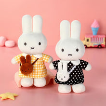 Load image into Gallery viewer, Miffy Plush Black Dot Dress with Miffy Bag 20cm