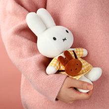 Load image into Gallery viewer, Miffy Plush Yellow Checkered Dress with Melanie Bag 20cm