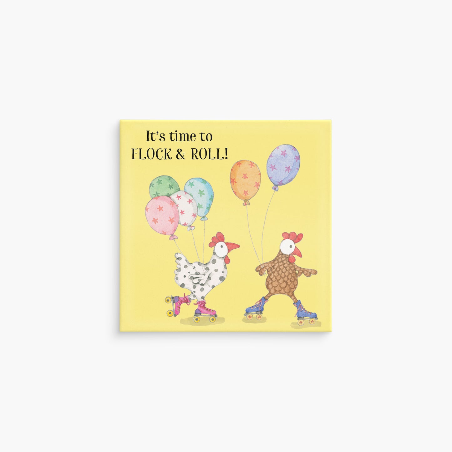 Affirmations-Twigseeds Magnet - It's Time To Flock And Roll