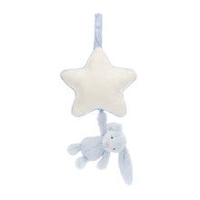 Load image into Gallery viewer, Jellycat Musical Pull Bashful Blue Bunny 30cm