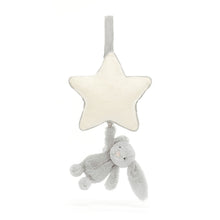 Load image into Gallery viewer, Jellycat Musical Pull Bashful Silver Bunny 30cm
