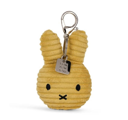 Miffy & Friends Miffy Flat Keychain ECO Corduroy Acacia 10cm