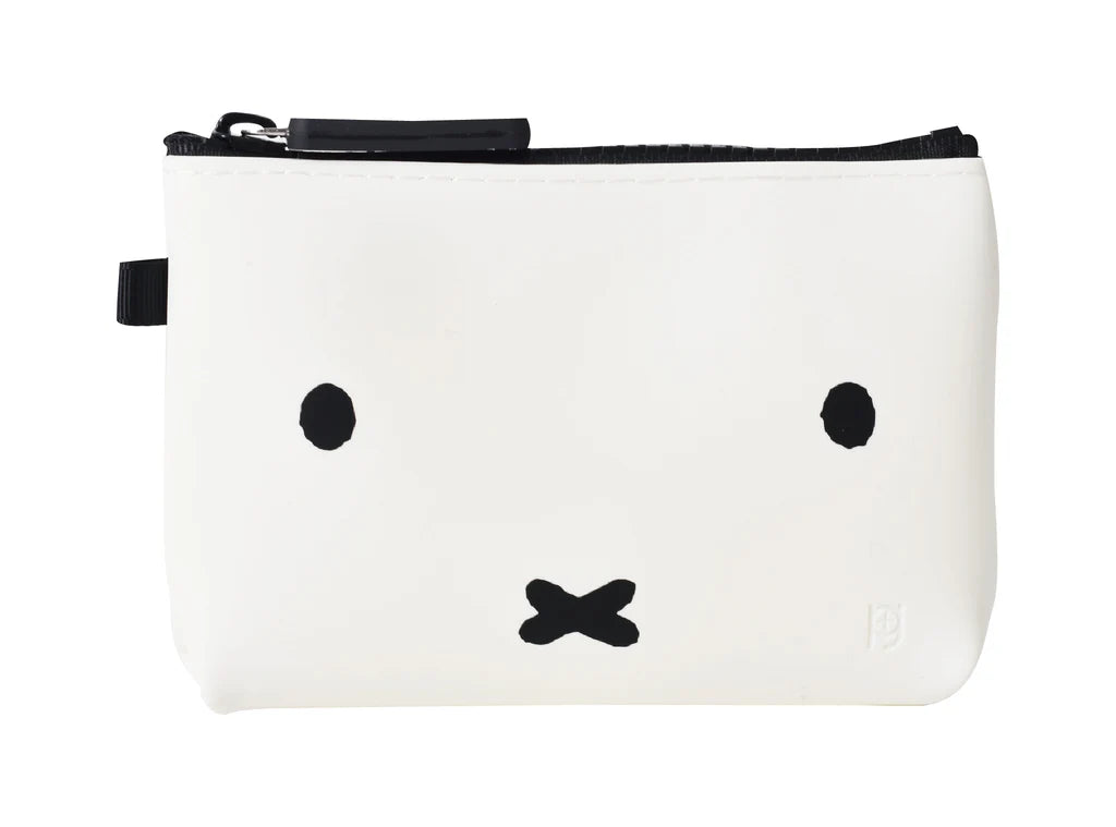 NUU-SML Miffy Face White Zipper Pouch
