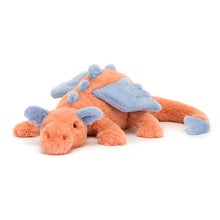 Load image into Gallery viewer, Jellycat Persimmon Snow Dragon 50cm