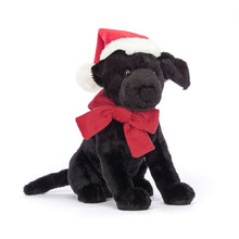 Load image into Gallery viewer, Jellycat Winter Warmer Pippa Black Labrador 22cm