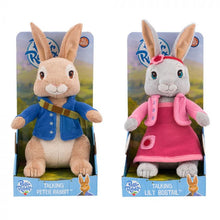 Load image into Gallery viewer, Peter Rabbit & Lily Talking Soft Toy 31.5cm