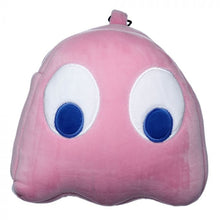 Load image into Gallery viewer, Pac-Man Pink Ghost Travel Pillow & Eye Mask Set