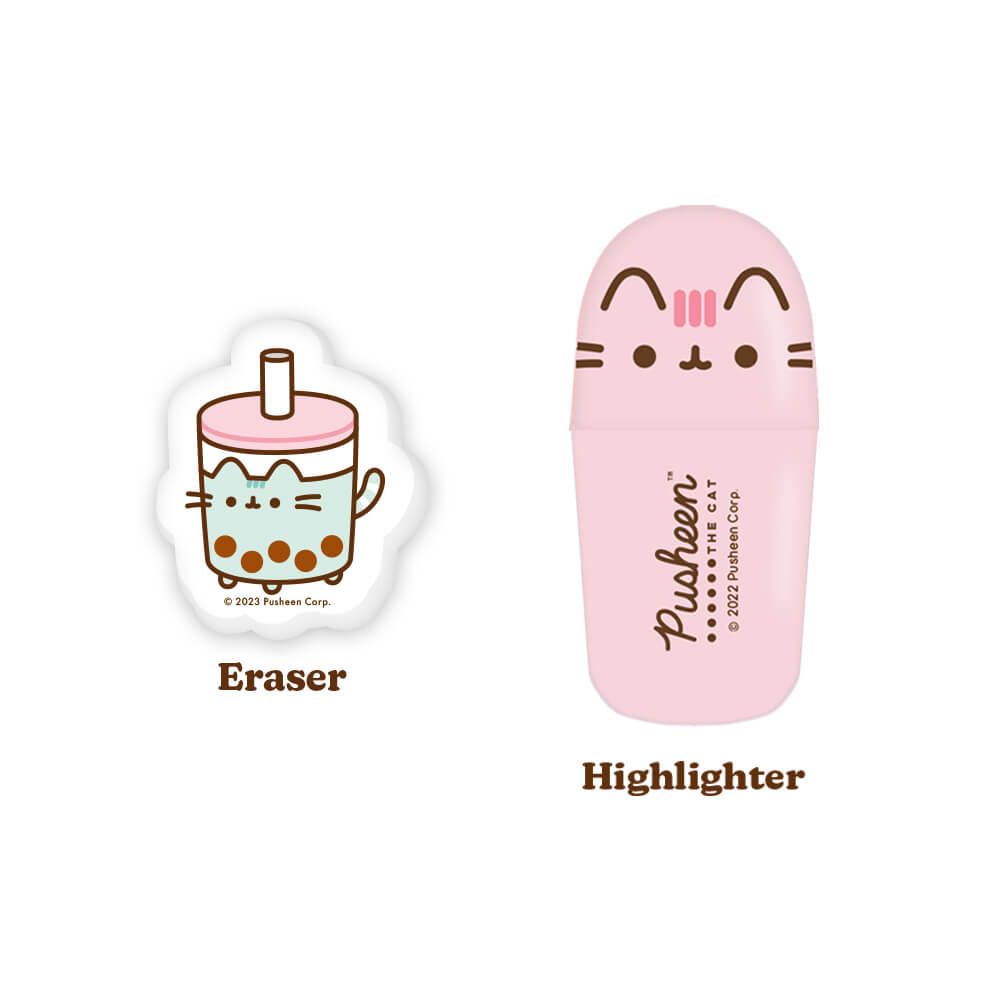Pusheen Sips - PVC Pouch with Stationery