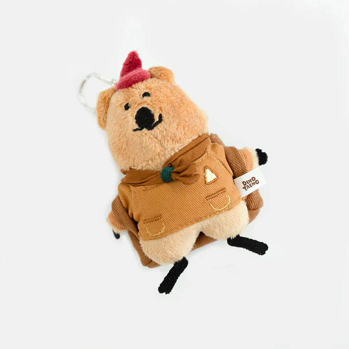 Dinotaeng Quokscout Flat Fur Keyring - Hatty