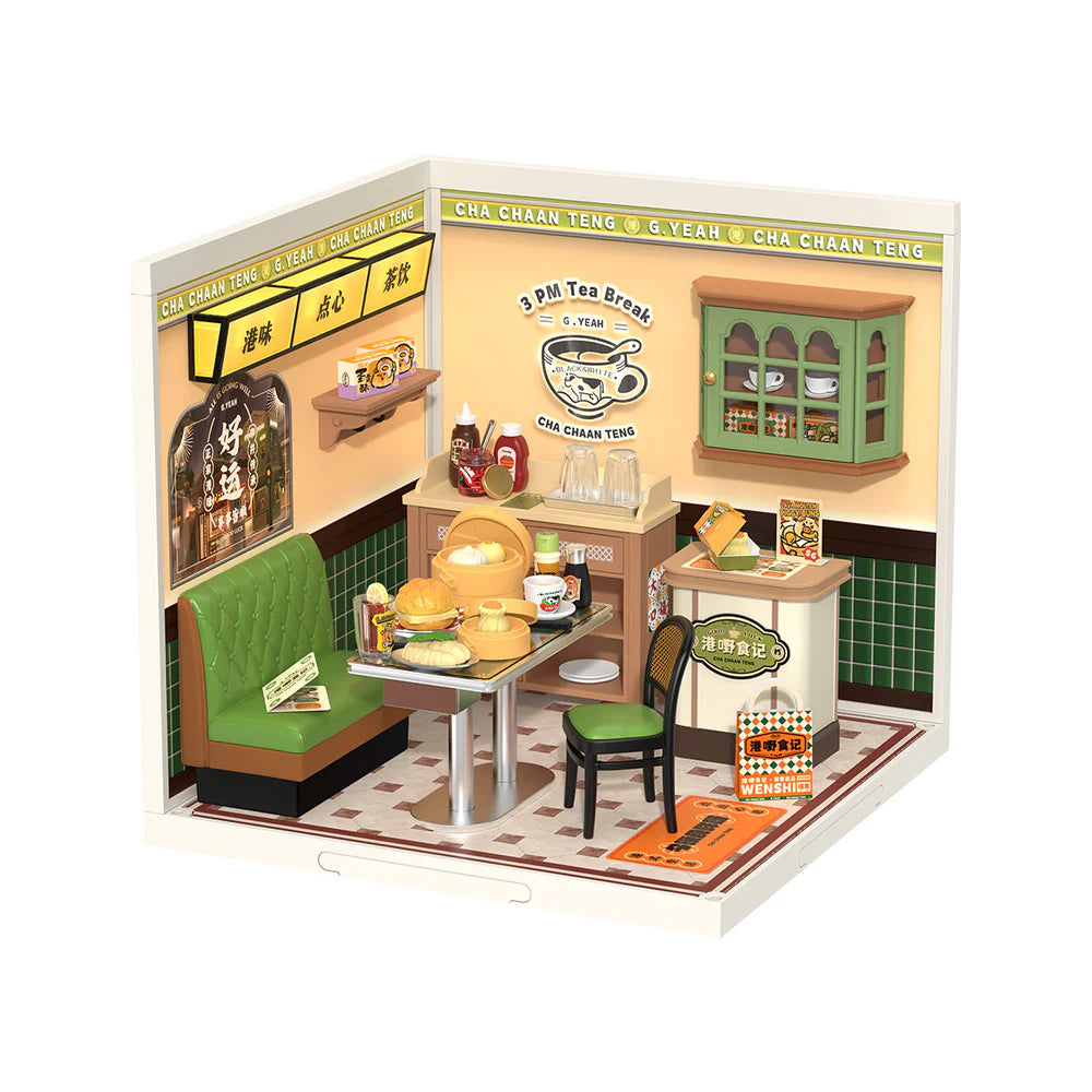 Robotime Rolife Hong Kong Bites Cafe Super Creator Miniature House DW021