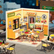 Load image into Gallery viewer, Robotime Rolife Night Out Food Stall DIY Miniature House DW022