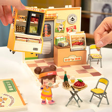 Load image into Gallery viewer, Robotime Rolife Night Out Food Stall DIY Miniature House DW022