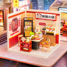 Load image into Gallery viewer, Robotime Rolife Panda Hot Pot Super Creator Miniature House DW020