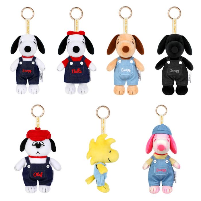 Peanuts Blind Box Denim Series Plush Keychain