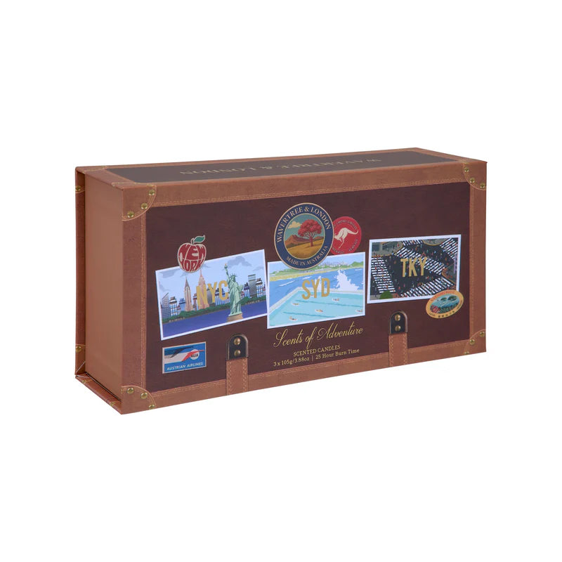 Wavertree & London Scents of Adventure Mini Candle Trio Set