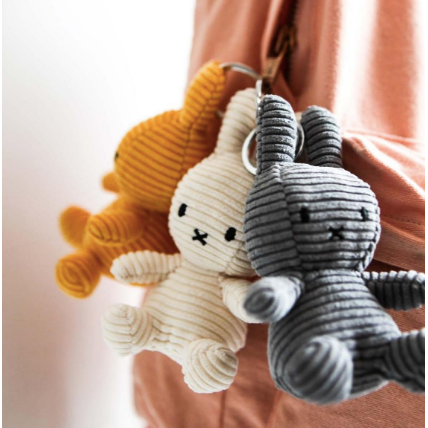 Miffy & Friends Miffy Keychain (ECO) Corduroy Offwhite 10cm