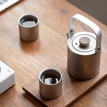 Load image into Gallery viewer, O2H Tea Wonderful Two Tea Kettle Set - Silver