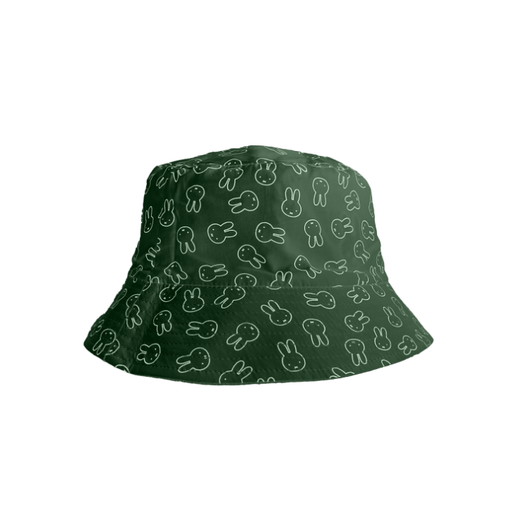 Engelite Miffy Canvas Bucket Hats Green (L) 58cm