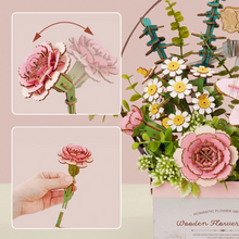 Load image into Gallery viewer, Robotime Rowood Wooden Flower Basket DIY 3D Puzzle TW03H