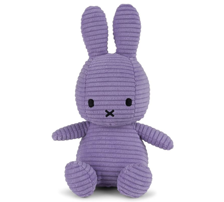 Miffy & Friends Miffy (ECO) Corduroy Dark Purple Ltd. Edition 23cm