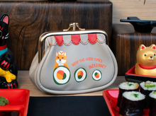Load image into Gallery viewer, Vendula Sushi - Grey Edition Clipper Coin Purse