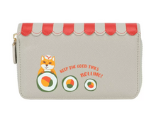 Load image into Gallery viewer, Vendula Sushi - Grey Edition Medium Ziparound Wallet