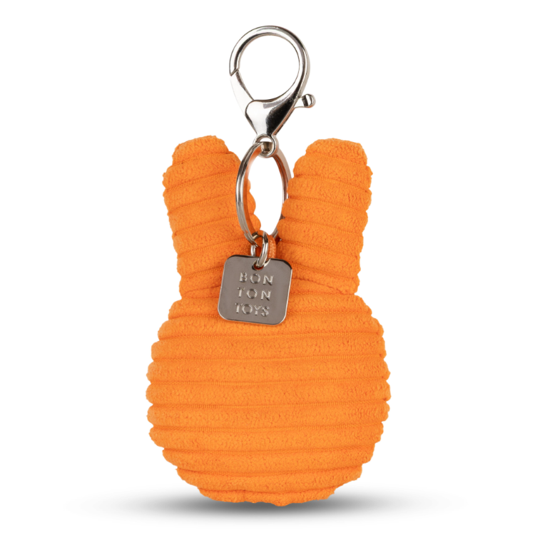 Miffy & Friends Miffy Flat Keychain ECO Corduroy Orange 10 cm