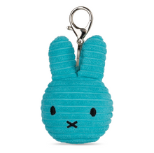 Load image into Gallery viewer, Miffy & Friends Miffy Flat Keychain ECO Corduroy Teal 10 cm