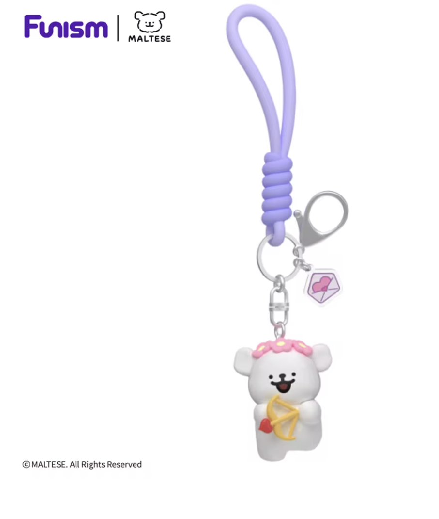 Funism Maltese Keychain Cupid - Maltese