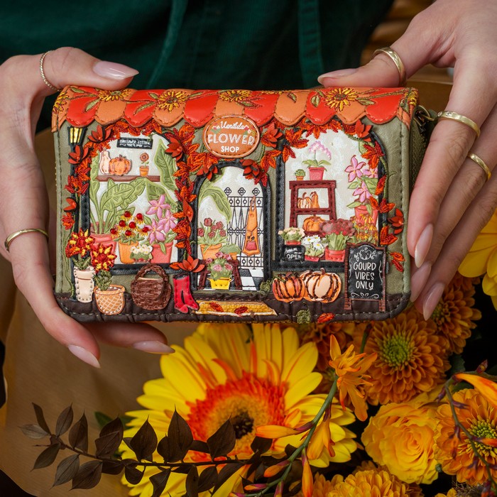Vendula Flower Shop Amber Edition Medium Ziparound Wallet